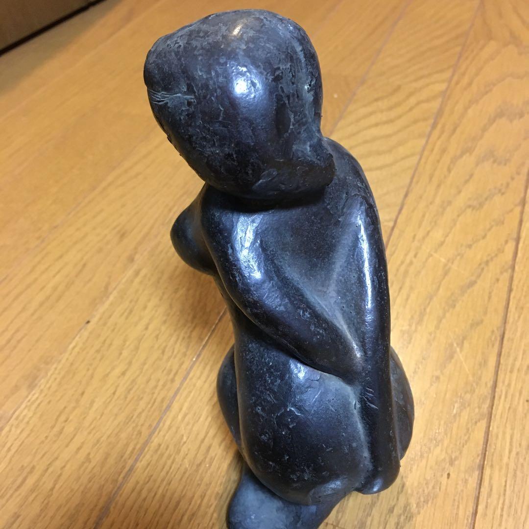 箱なし　山崎猛　女性像　ブロンズ像