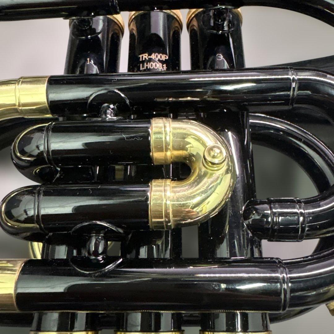 TR−400 ポケットトランペット本体 ブラック 黒