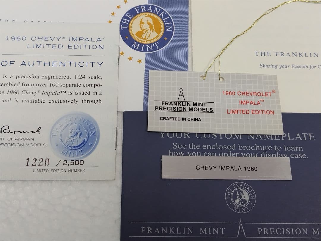 フランクリンミント1960シボレーインパラリミテッドエディション1/24