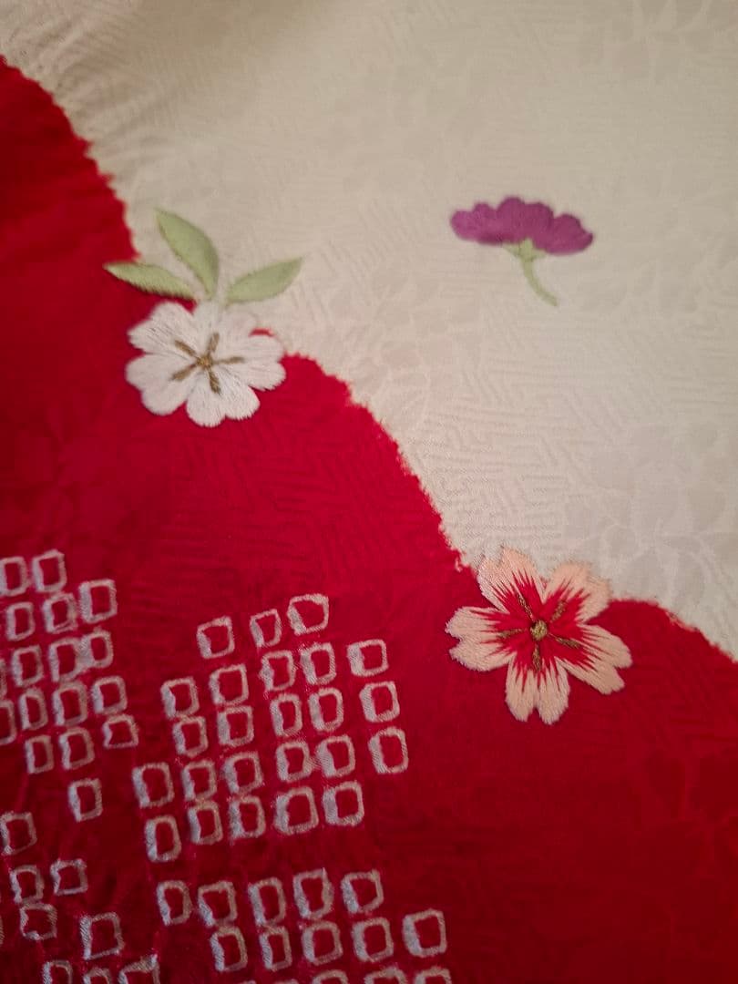 被布コート　正絹　絞り　女の子