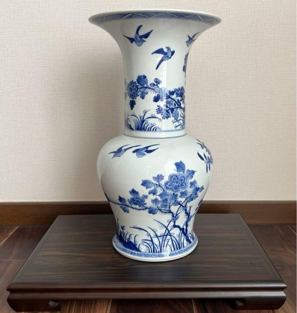 景徳鎮御窯 北京故宮博物院監製 限定複製品 青花牡丹紋瓶