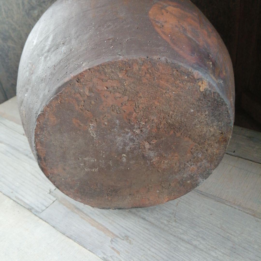 能野焼　雲助壺　33cm　江戸後期