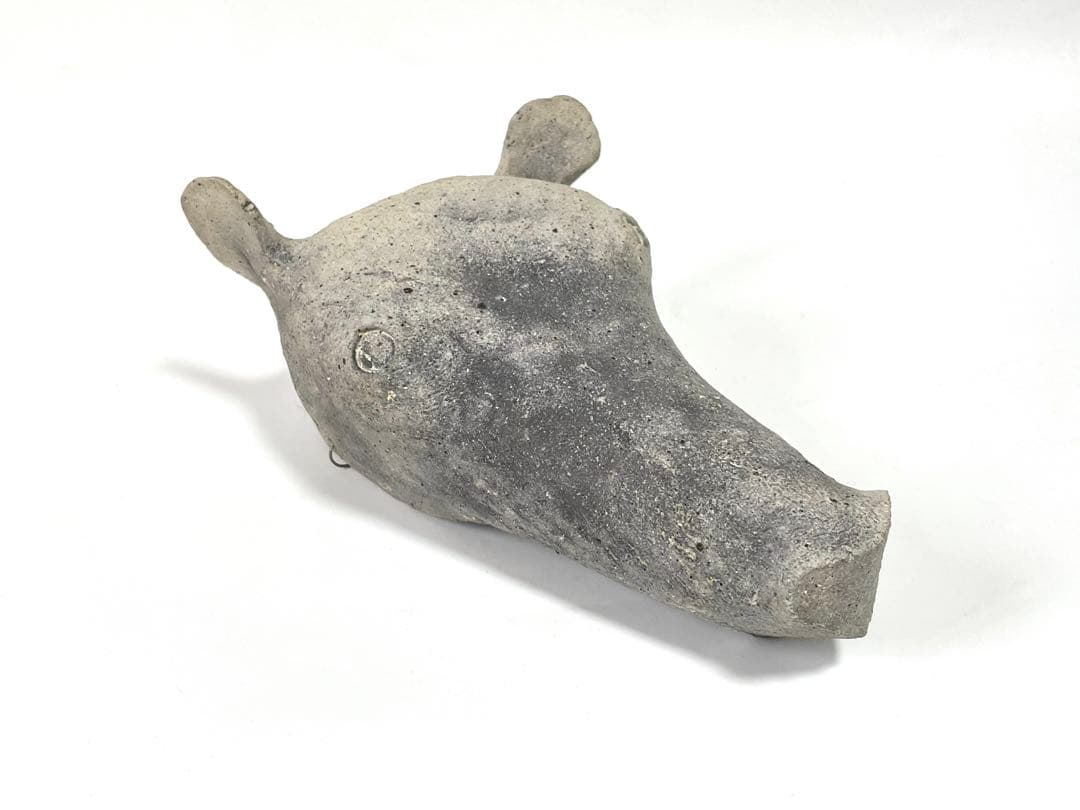 陶芸家 三原研 炻器獣頭掛花入 現代アート 現代陶芸 師 船木研児 個展