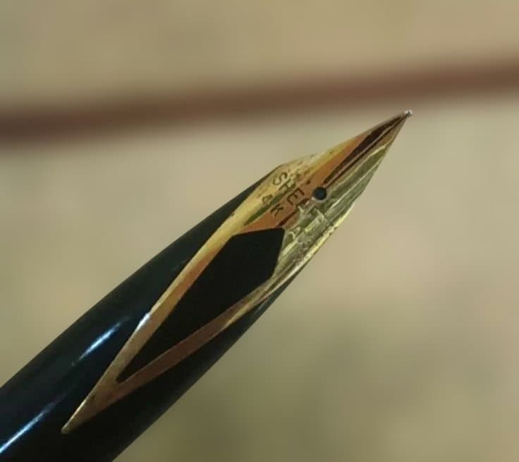 3978）シェーファー万年筆 ペン先14K 外装金メッキ？
