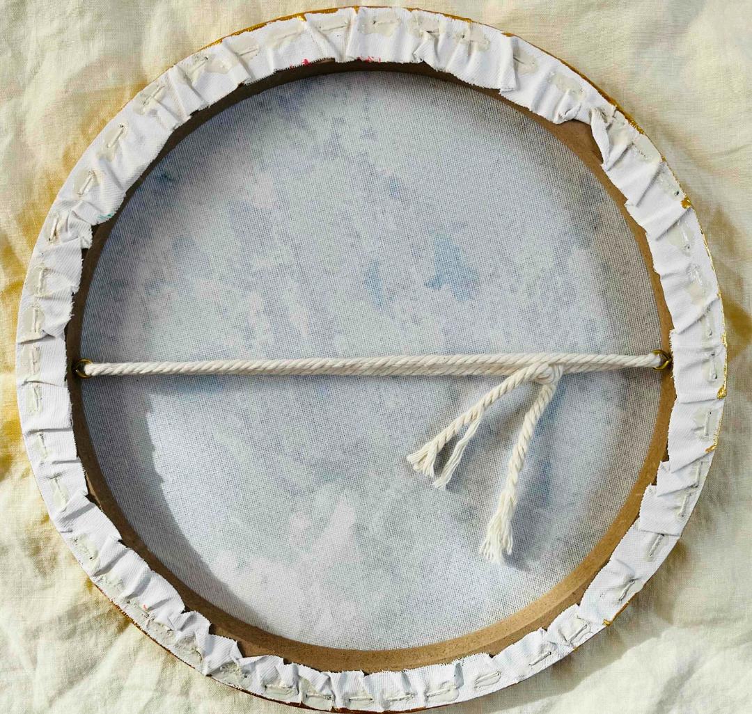 油彩 絵画 『Wild Flowers 2025』丸形直径30cm 絵画 原画