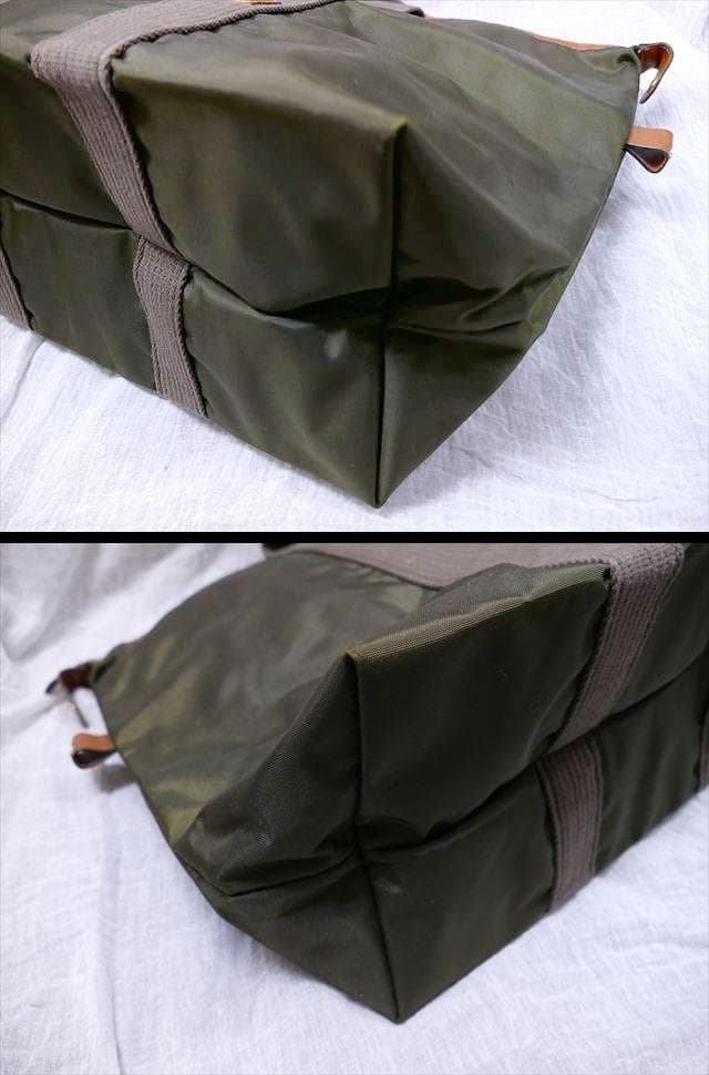 2647] 良品 ＊ダンヒル＊ ナイロンバック 旅行用鞄 カーキ