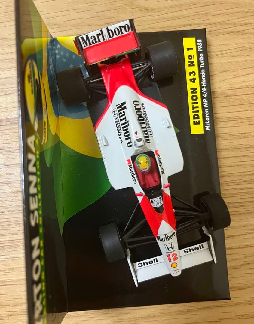 ミニチャンプス F1 マクラーレンホンダ MP4/4 A.セナ マルボロ仕様