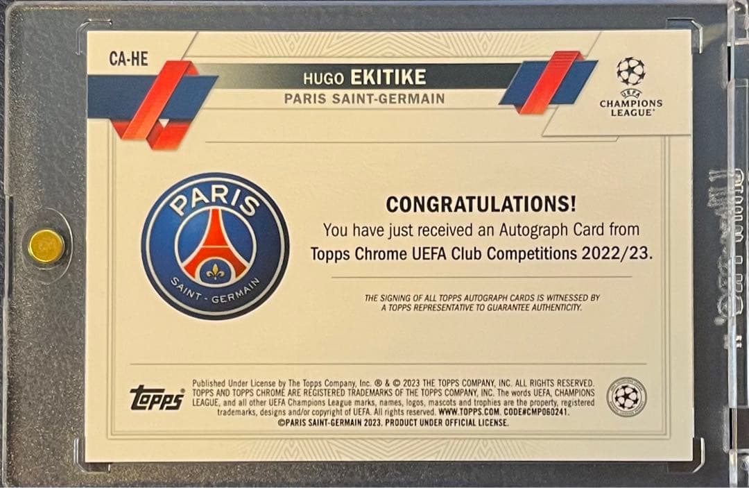 ひ*ろ様 Topps Chrome EKITIKE auto サインROOKIE