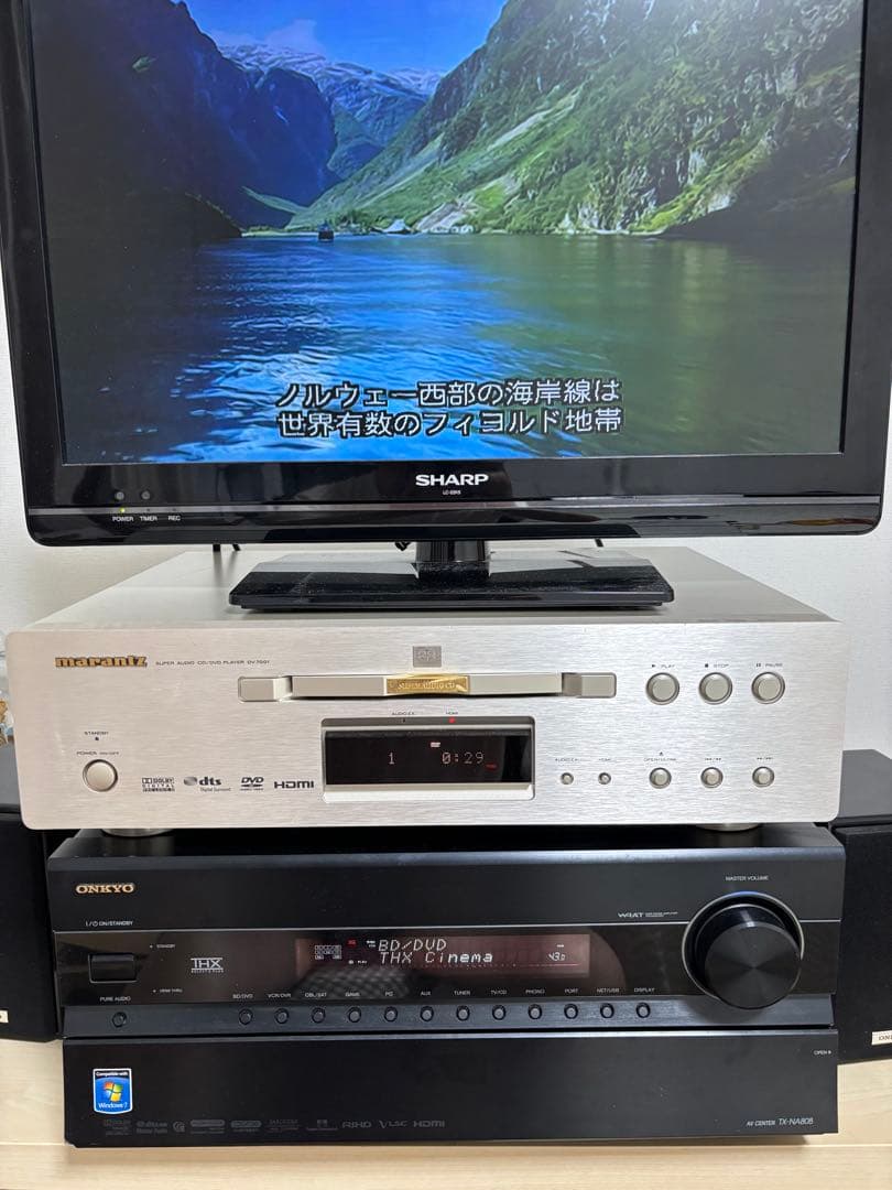 ONKYO動作確認済AVアンプ TX-NA808☆元の取扱説明書＆電源