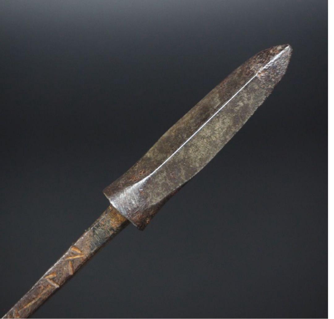 送料無料　室町後期～江戸初期　矢じり　矢尻　『スケミチ』銘　登録証不要 　①