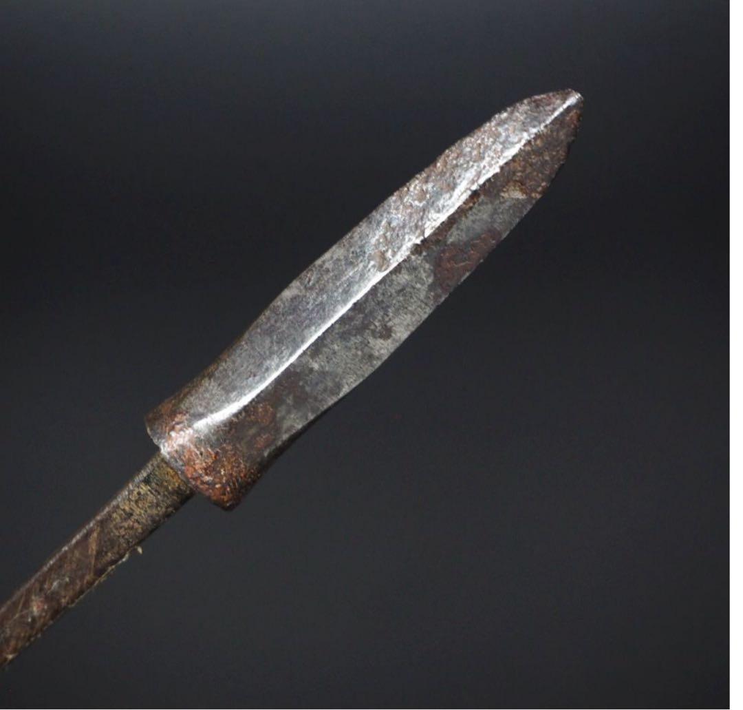 送料無料　室町後期～江戸初期　矢じり　矢尻　『スケミチ』銘　登録証不要 　①