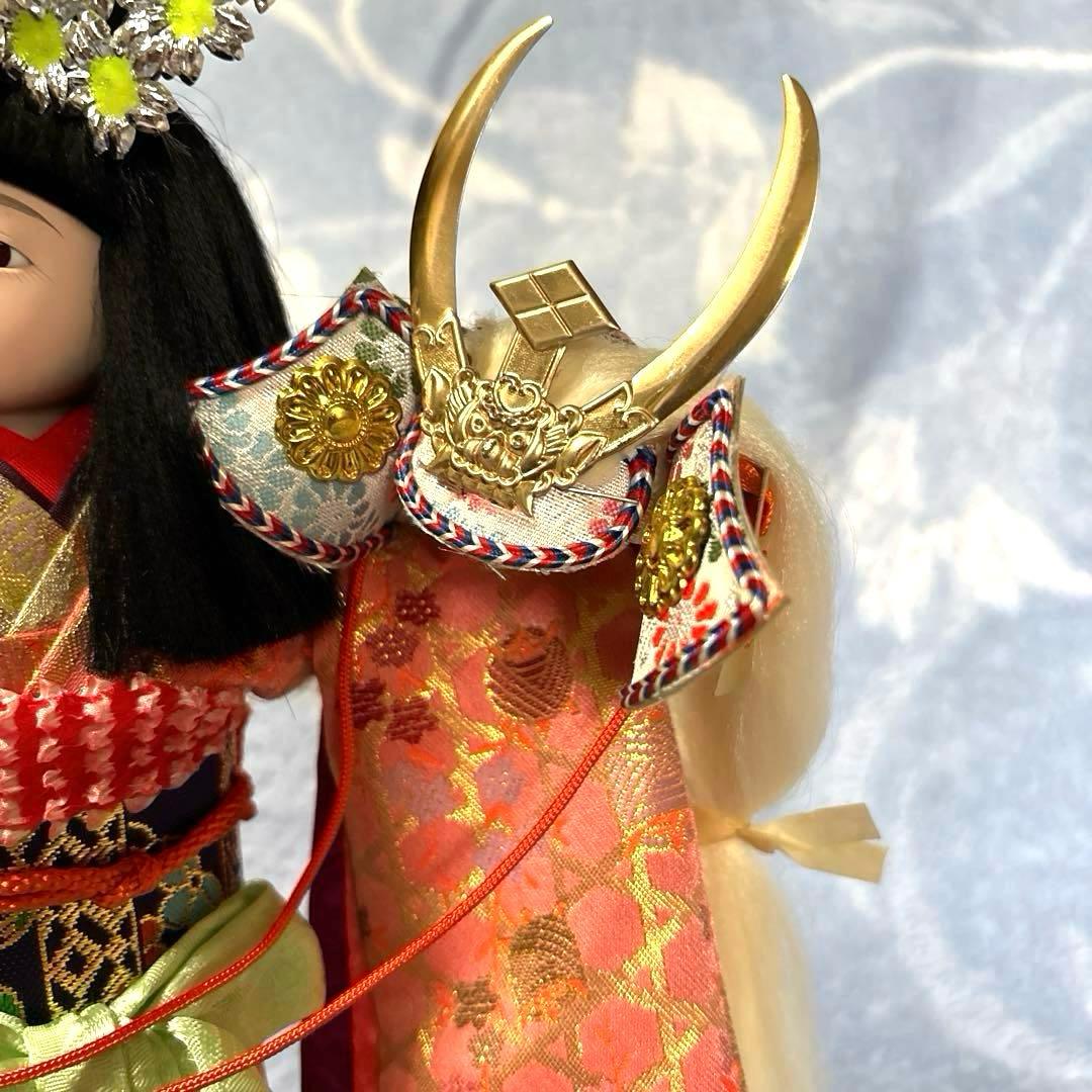 八重垣姫 赤姫 豊玉作 特選舞踊人形 衣装人形 日本人形 舞踊 兜 市松