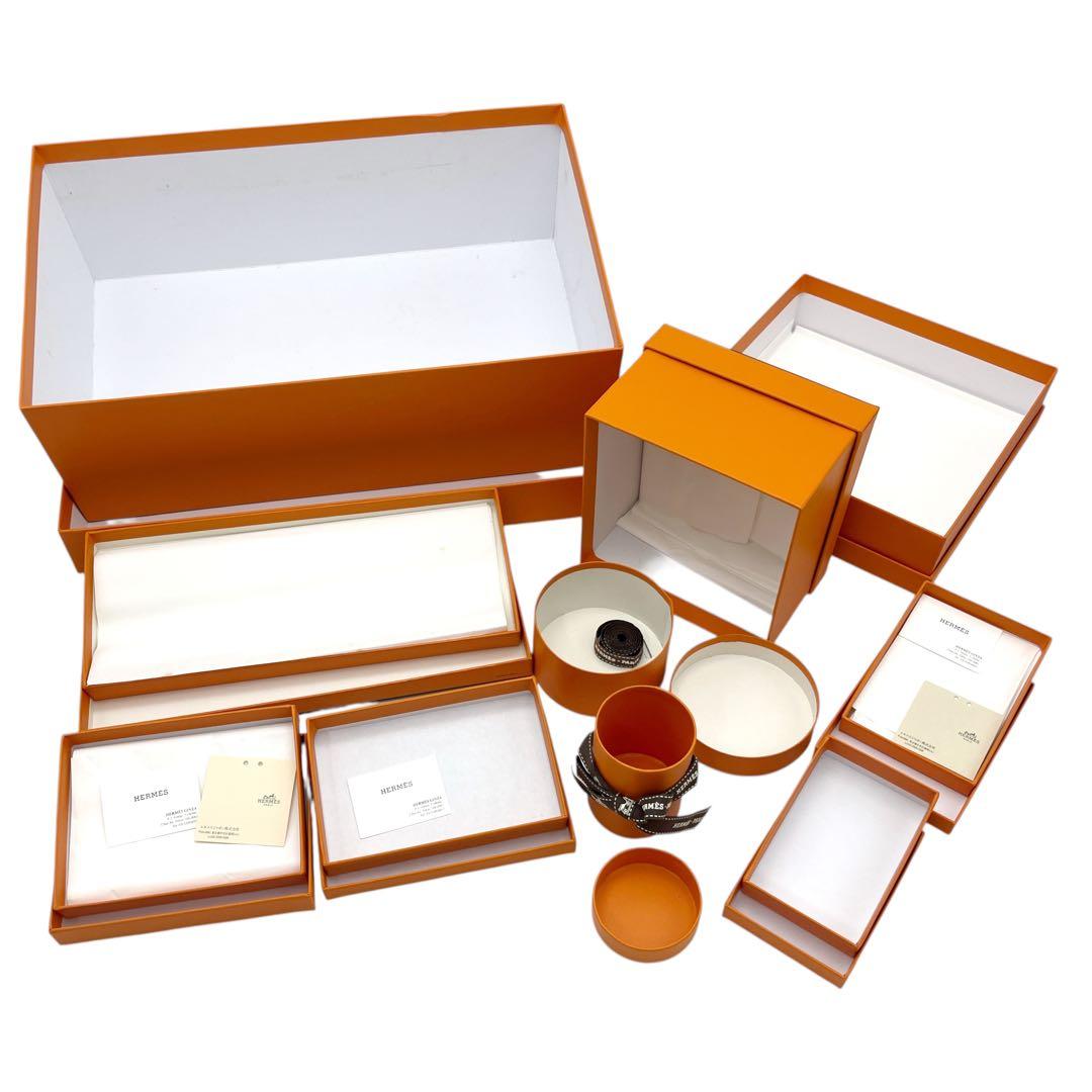 HERMES エルメス　空箱　10点　おまとめ　オレンジ　シューズや小物サイズ エルメス HERMES空箱 HERMES エルメス 空箱 10点 おまとめ オレンジ