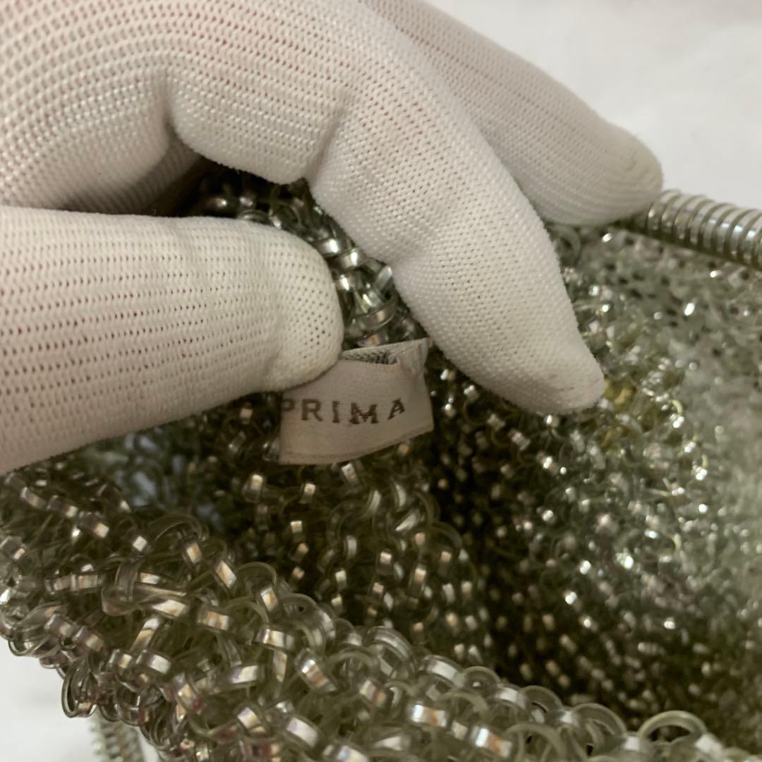 アンテプリマ美品希少シルバー ビーズ ハンドバッグ