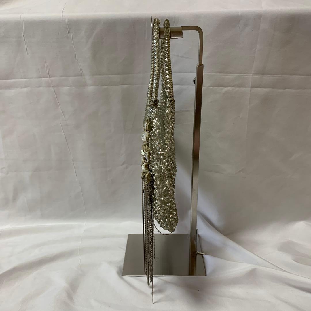 アンテプリマ美品希少シルバー ビーズ ハンドバッグ