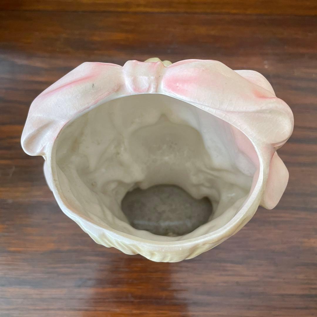 希少品Big！50´s 西洋女性の陶器花瓶 アメリカアンティーク雑貨ヨーロッパ