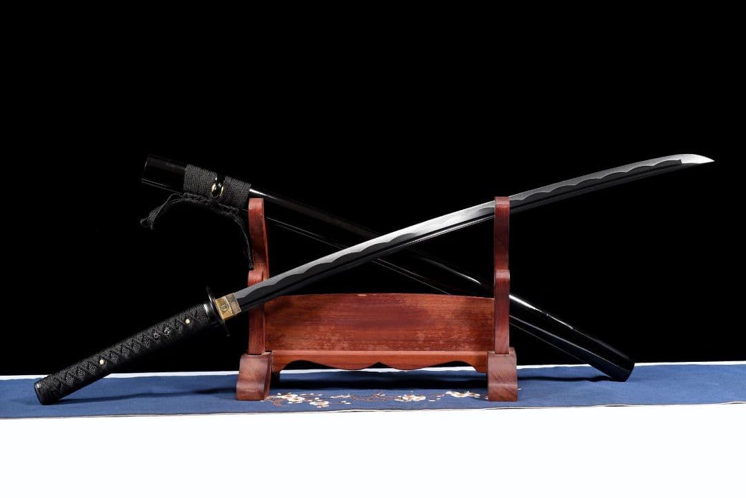 1046-武具 刀装具 日本刀　模造刀 居合刀 武士道 武蔵 鑑賞用 手鍛造打