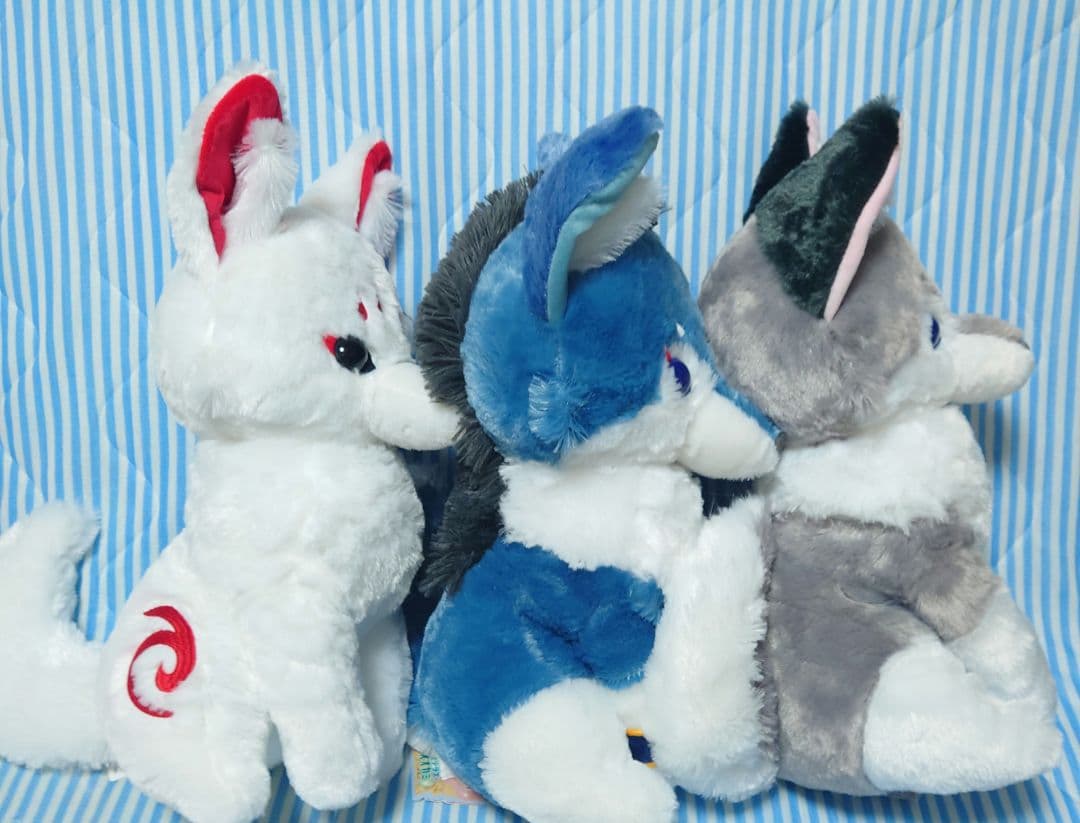 アマテラスのオオカミ　ウルトラBIGぬいぐるみ3種セット　テル　ラックル　ホロウ