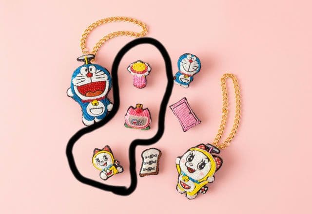 ドラえもんドラミちゃん刺繍ブローチ 藤子不二雄ミュージアム