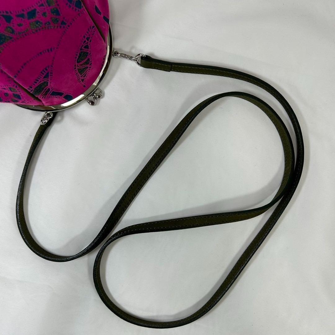 【未使用級】ヴィヴィアンウエストウッド ショルダーバッグ がま口 レザー オーブ