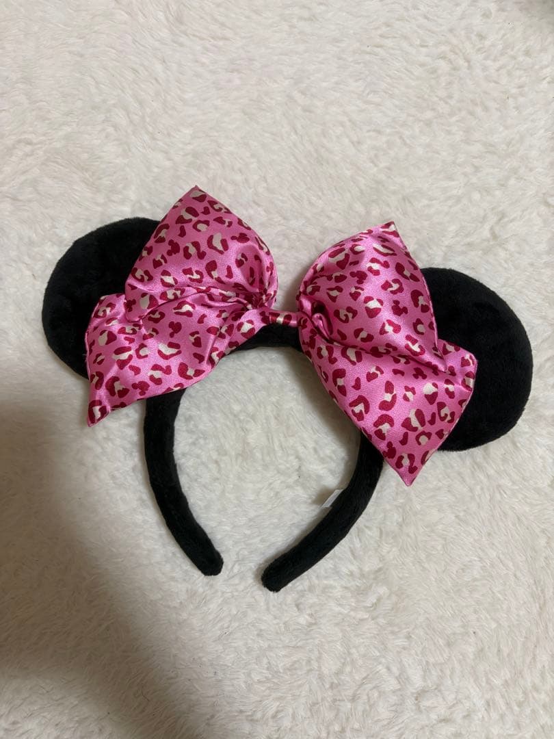 ディズニー ミニー ヒョウ柄 カチューシャ 値下げOK‼️