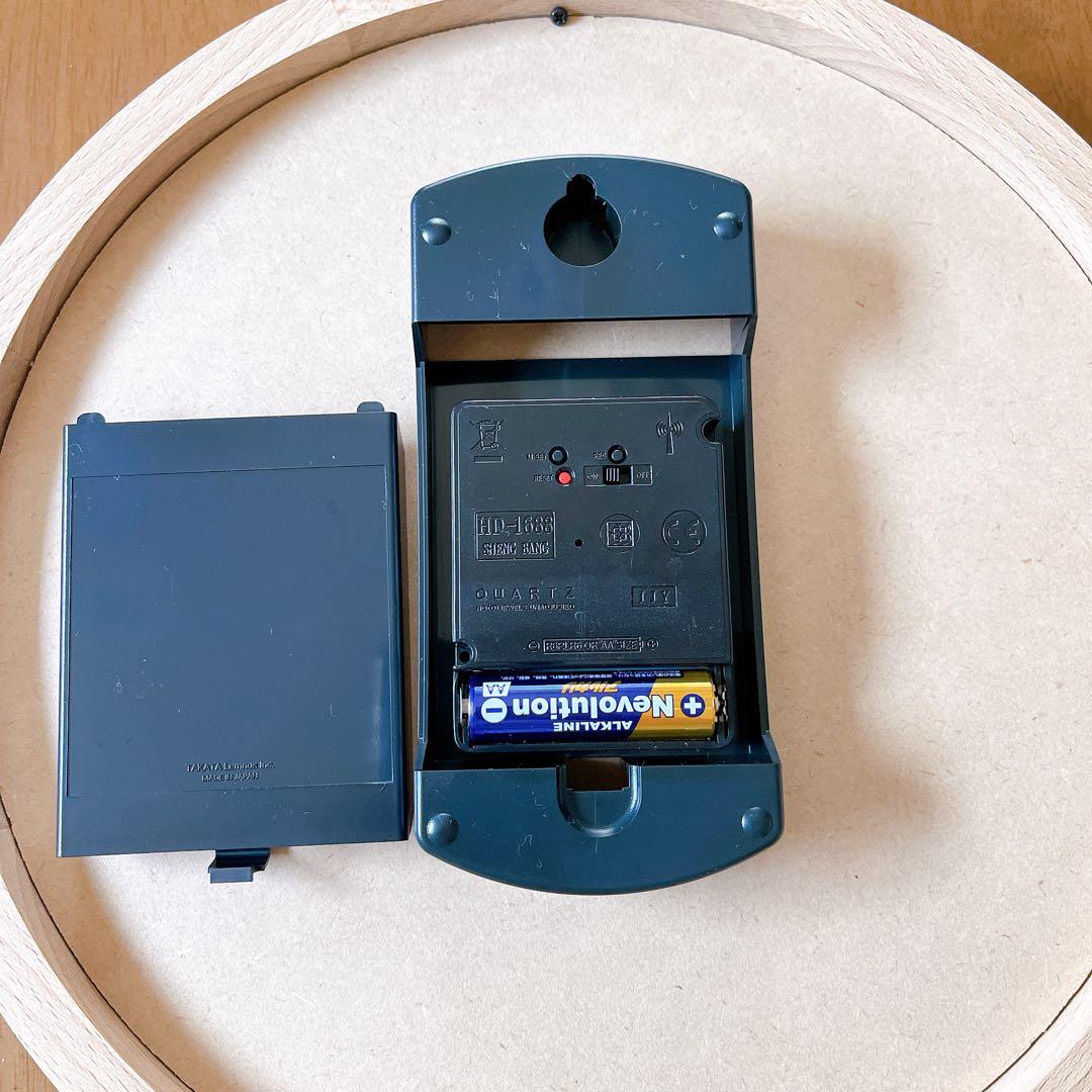 【極美品】Lemnos レムノス ACTUS 電波時計 掛け時計 ナチュラル