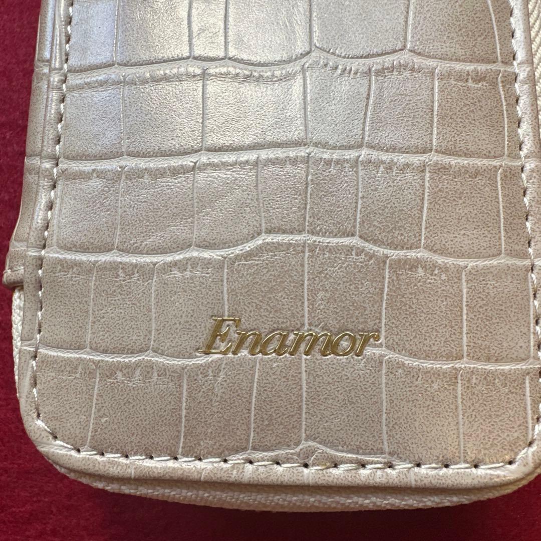 Enamorメイクブラシセット 7本 ジッパーケース付き