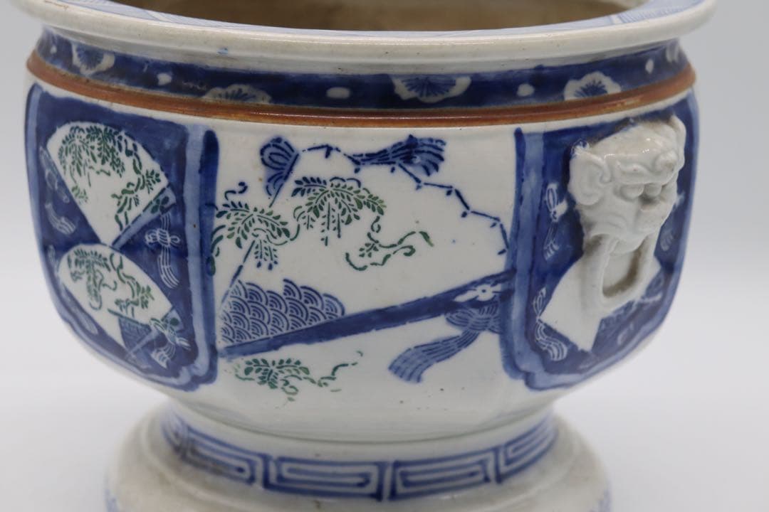 明治期　伊万里　香炉　初期印判　送料込み0515