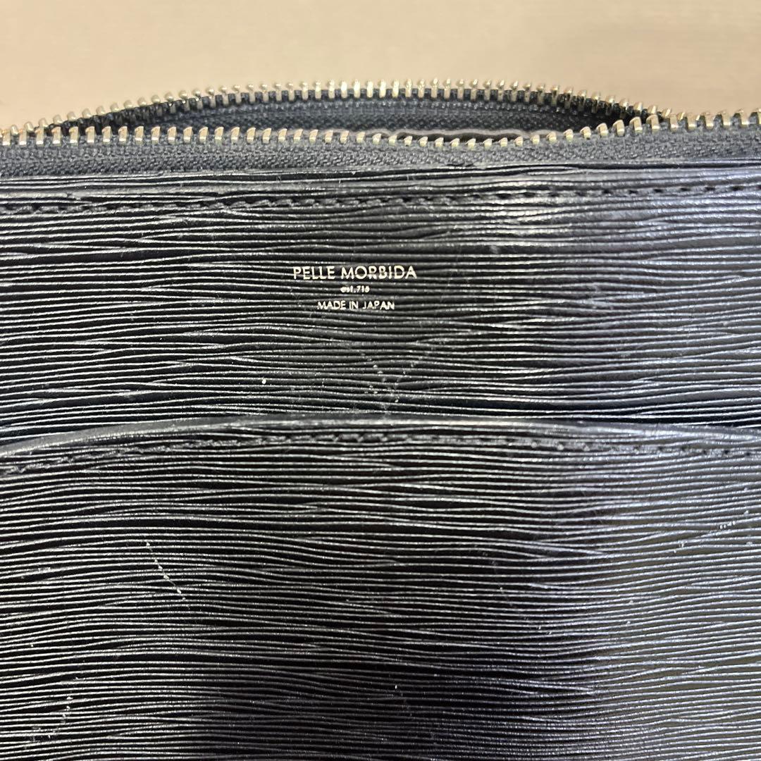 PELLE MORBIDA ブラック トートバッグ