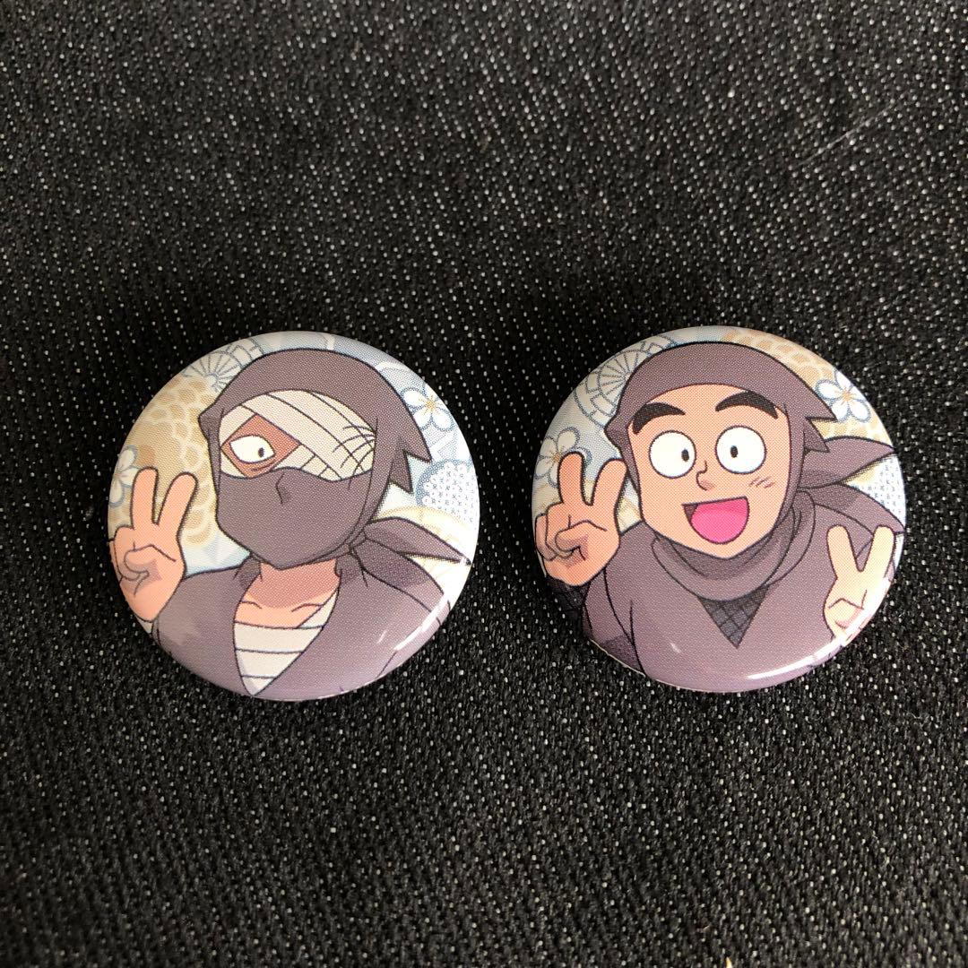 忍たま乱太郎 タソガレドキ 雑渡昆奈門 諸泉尊奈門 缶バッジ ピース