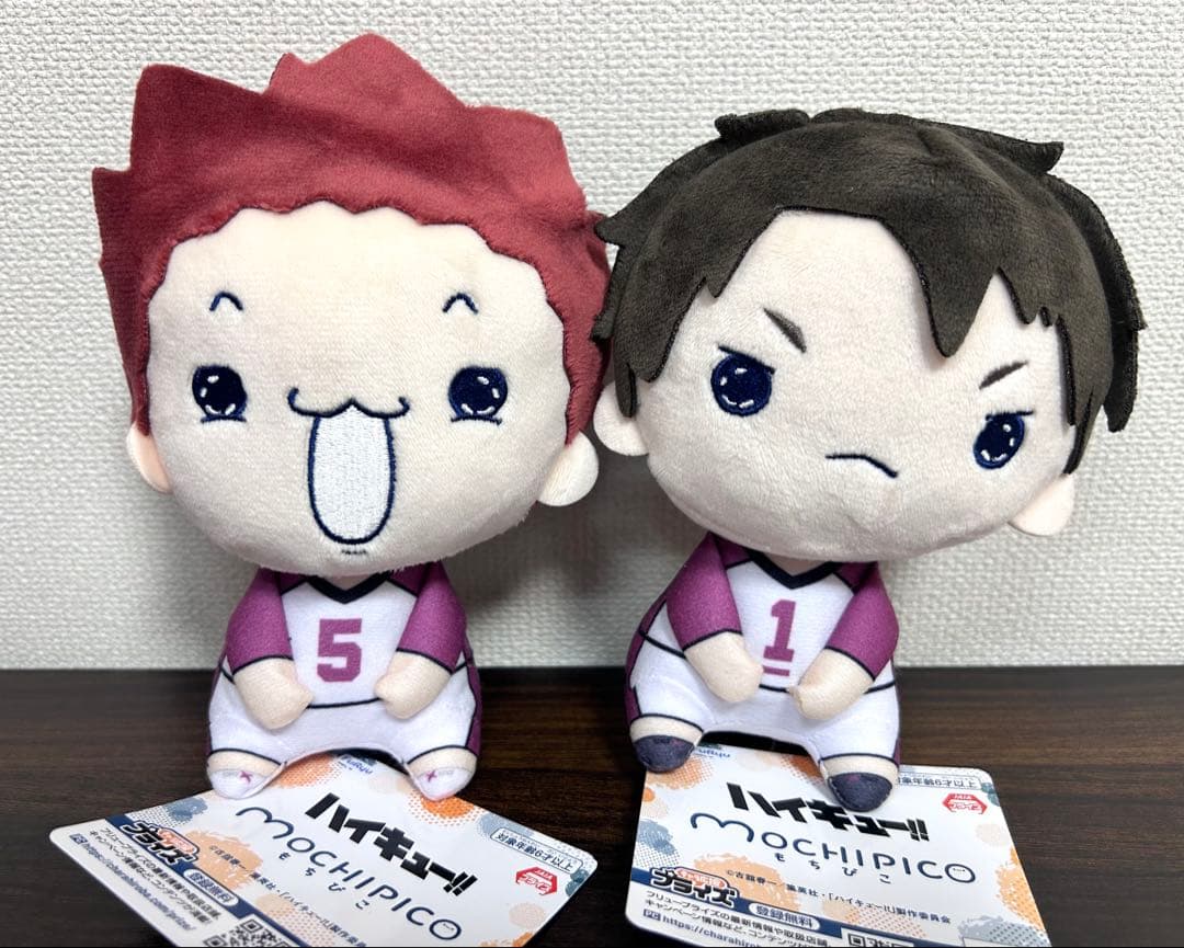 ハイキュー もちぴこぬいぐるみ 牛島若利 天童覚 - メルカリ