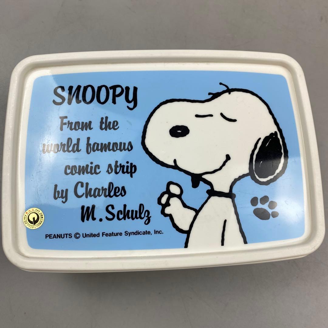 昭和レトロ 未使用品 スヌーピー サンドイッチケース タッパー m4