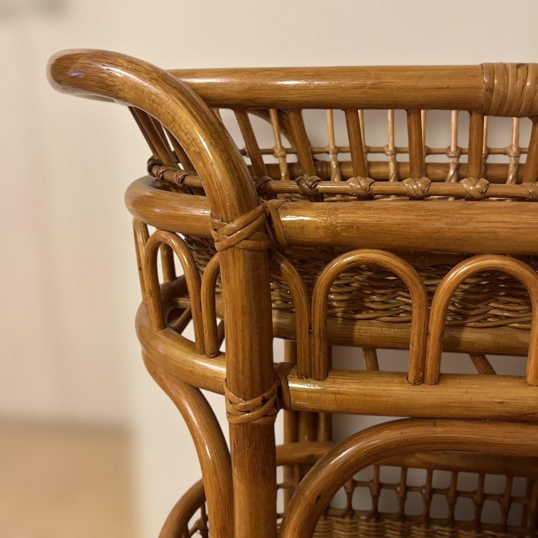 ナチュラル天然素材◾️籐ラタン製 脱衣籠 脱衣かご ランドリーバスケット