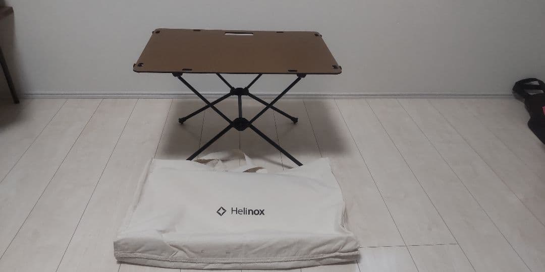 ヘリノックス テーブルワン ソリッドトップ コヨーテカラー 収納袋付き