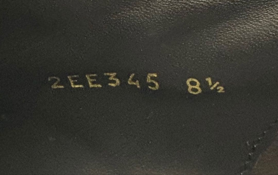 PRADA プラダ ブラッシュドレザー プレーントゥ シューズ 8 1/2