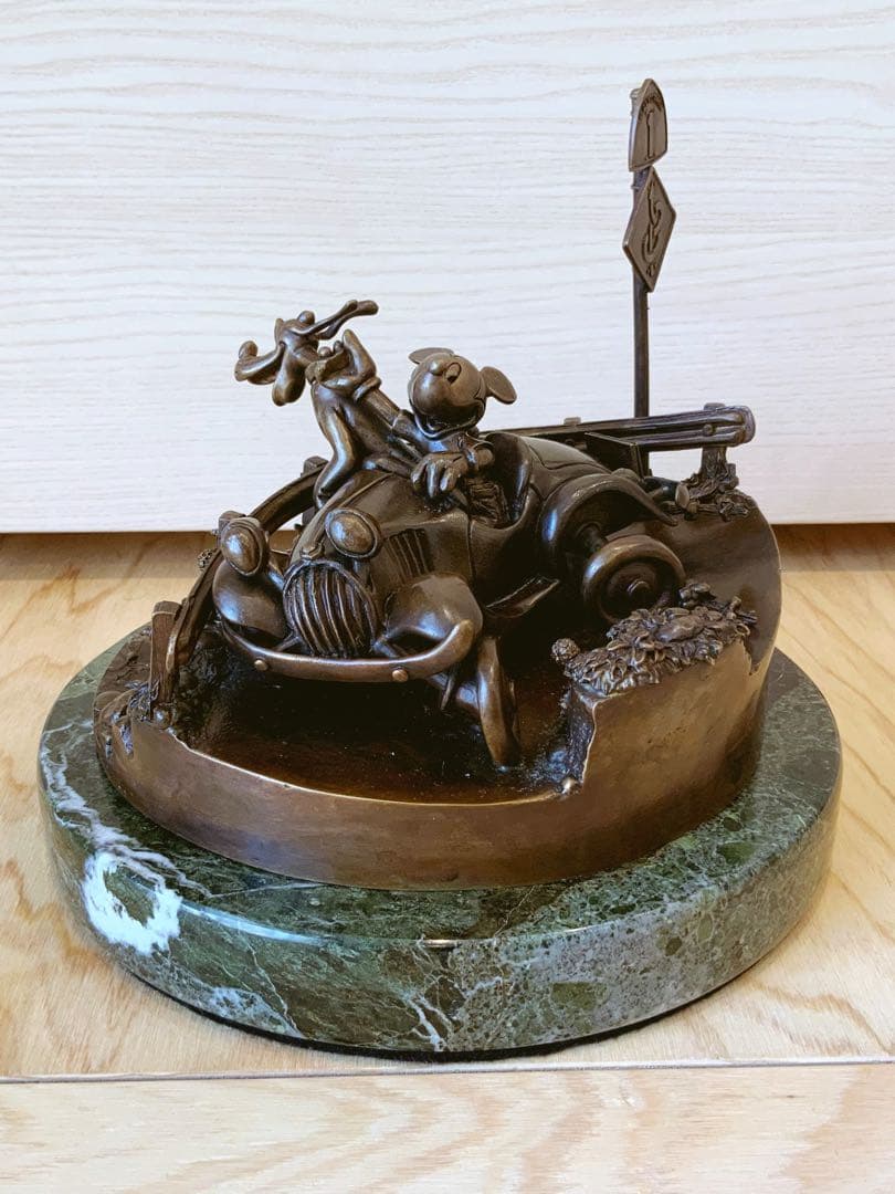 ディズニー限定ブロンズ像 ミッキー&プルート 25体 No.2 USA アメリカ