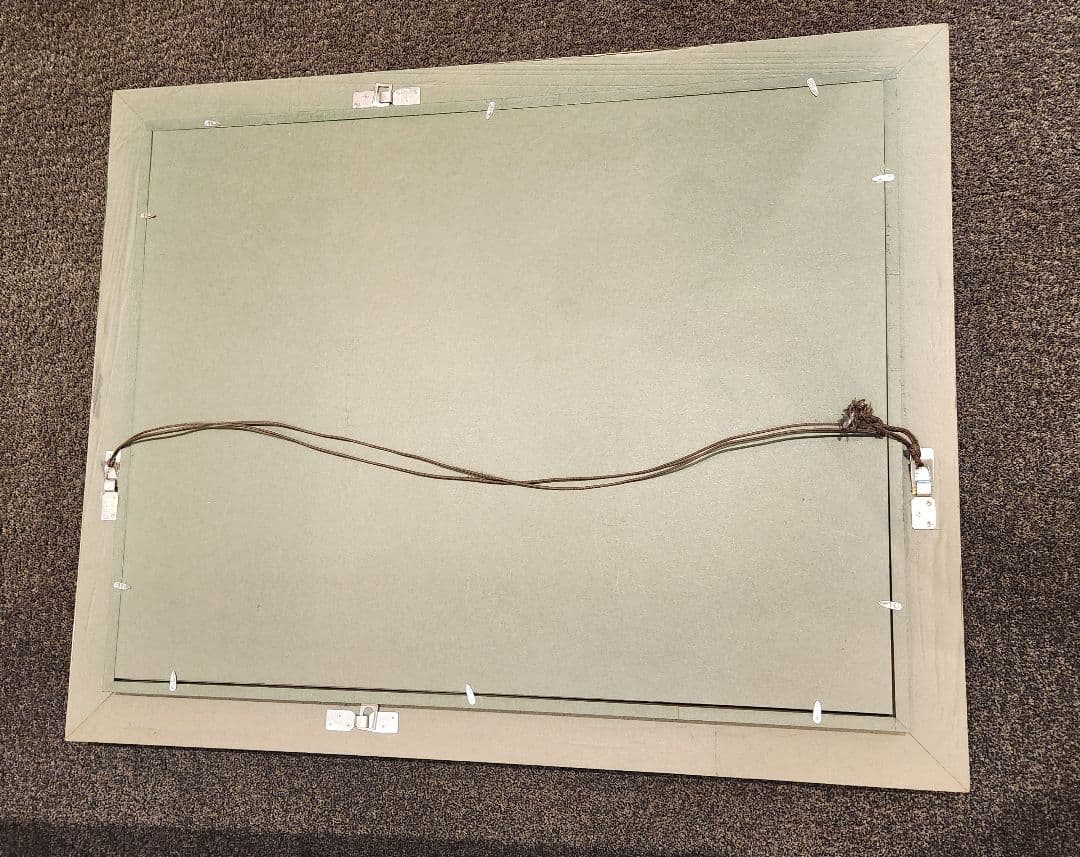 貴重・大型】点描画 アート作品 額縁付き