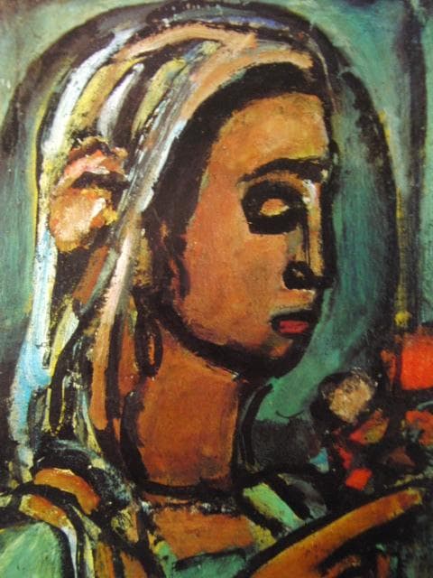 ルオー「キュームの巫女」、希少画集より、状態良好、新品高級額装付