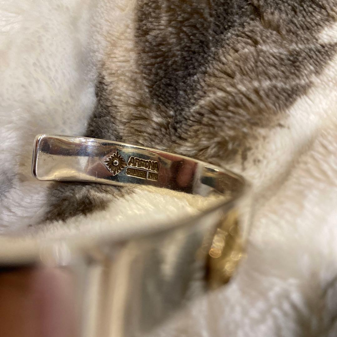 アリゾナフリーダム　バングル　silver925 k18