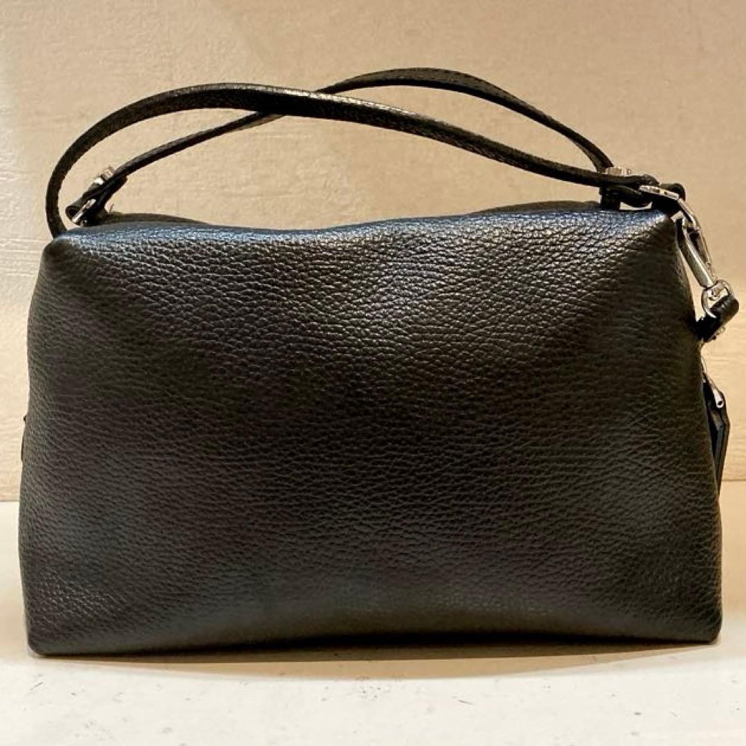 【美品】GIANNI CHIARINI アリファ 2WAY レザーバッグ M 黒