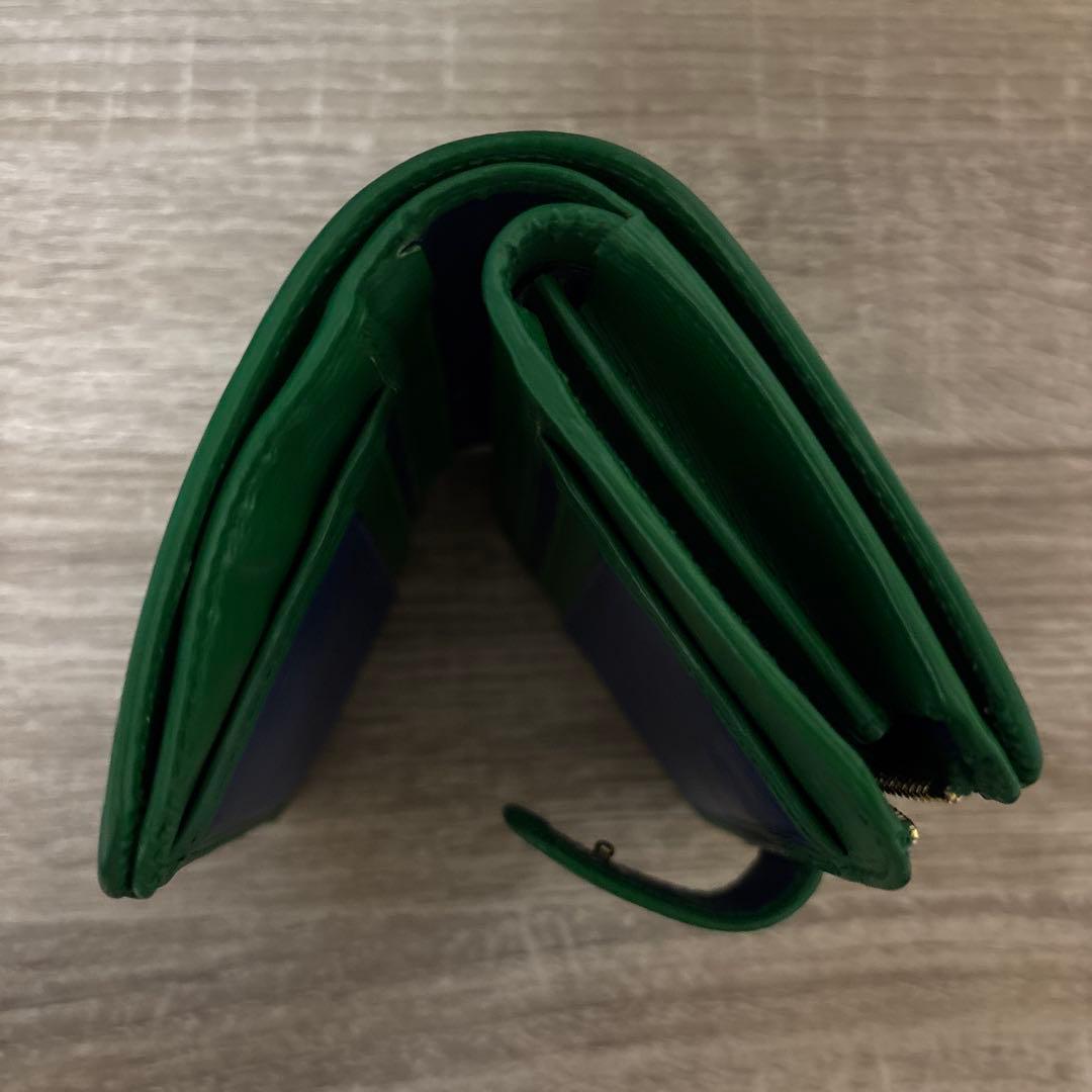 ⭐︎こむぎページ⭐︎PRADA プラダ 二つ折り財布 グリーン