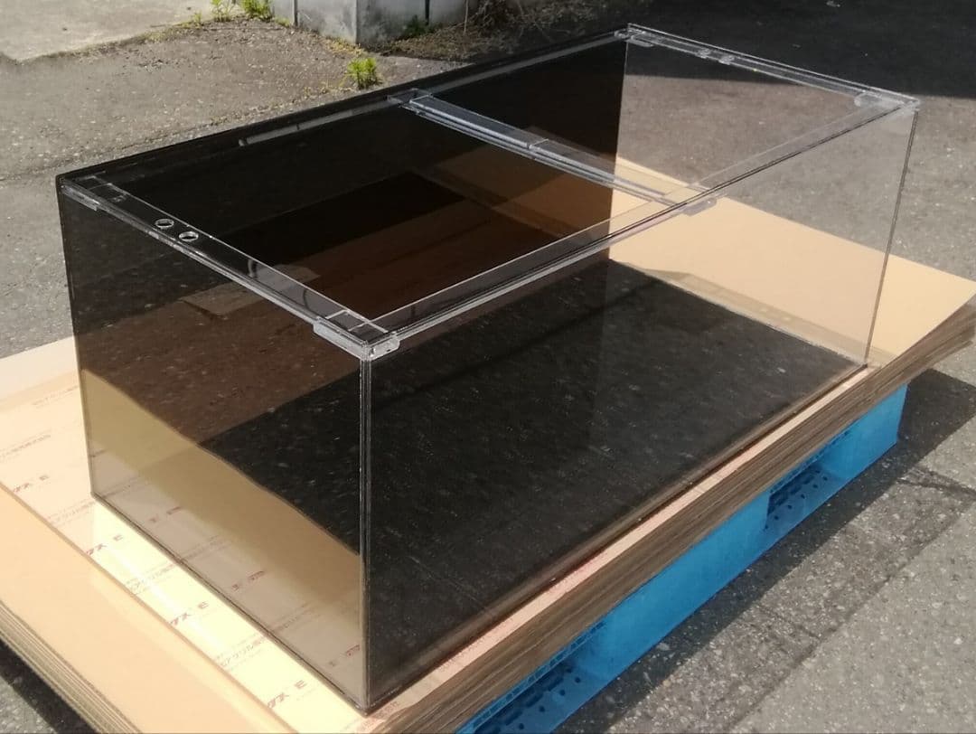 アクリル水槽3mm、6台セットw350.d150.h150.蓋付き。