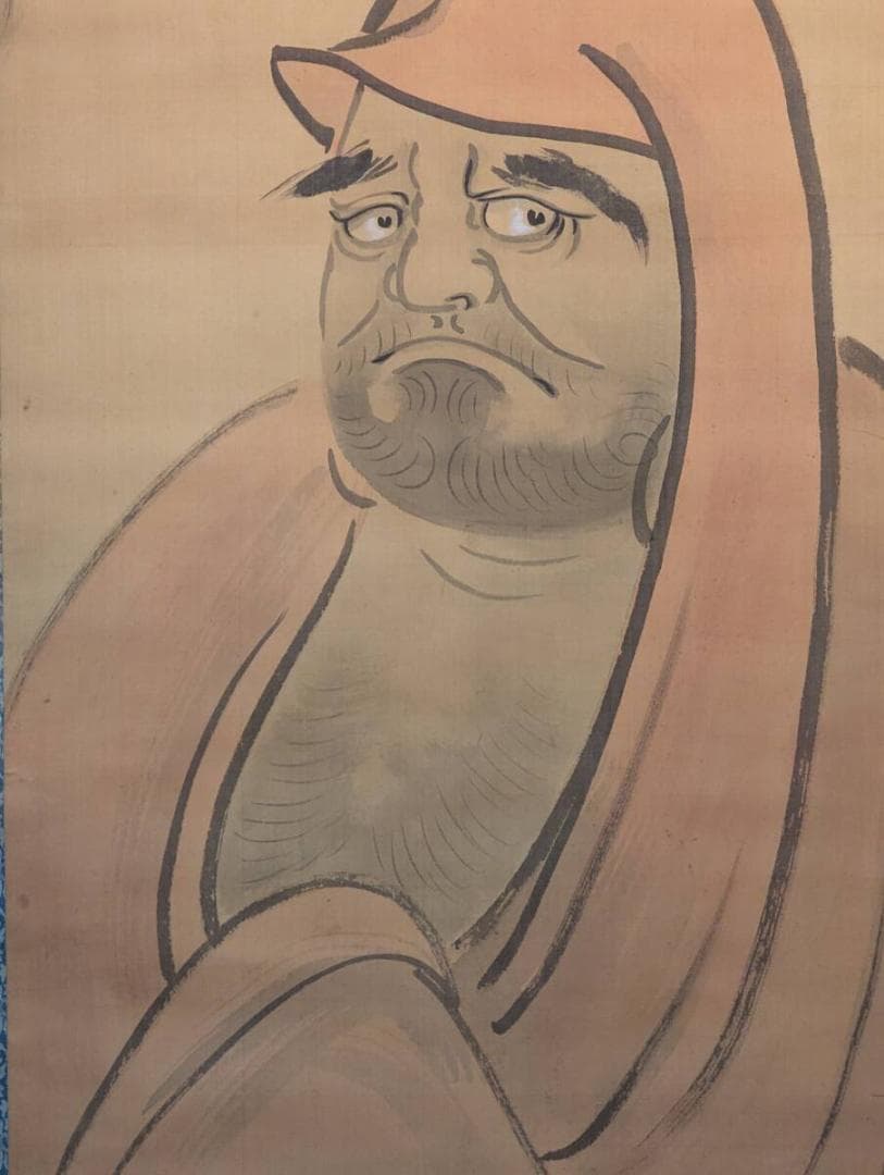 在庫 処分 セール 通販ホビー・楽器・アート - 【真作】掛軸 達磨図