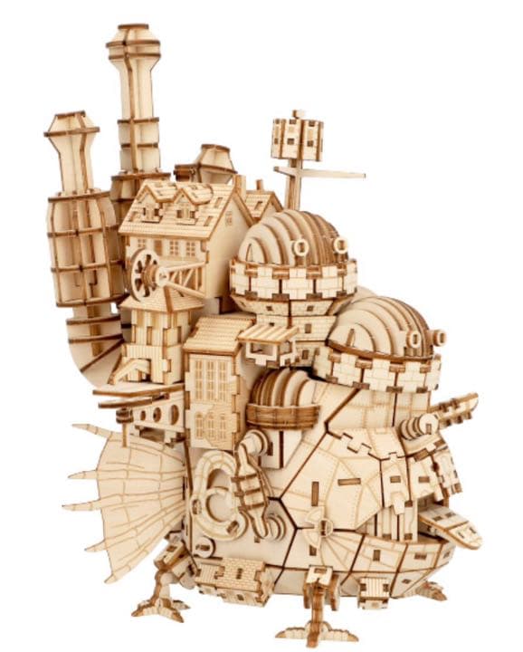 ハウルの動く城 立体パズル 【完成品】ハウルの動く城3Dウッドパズル
