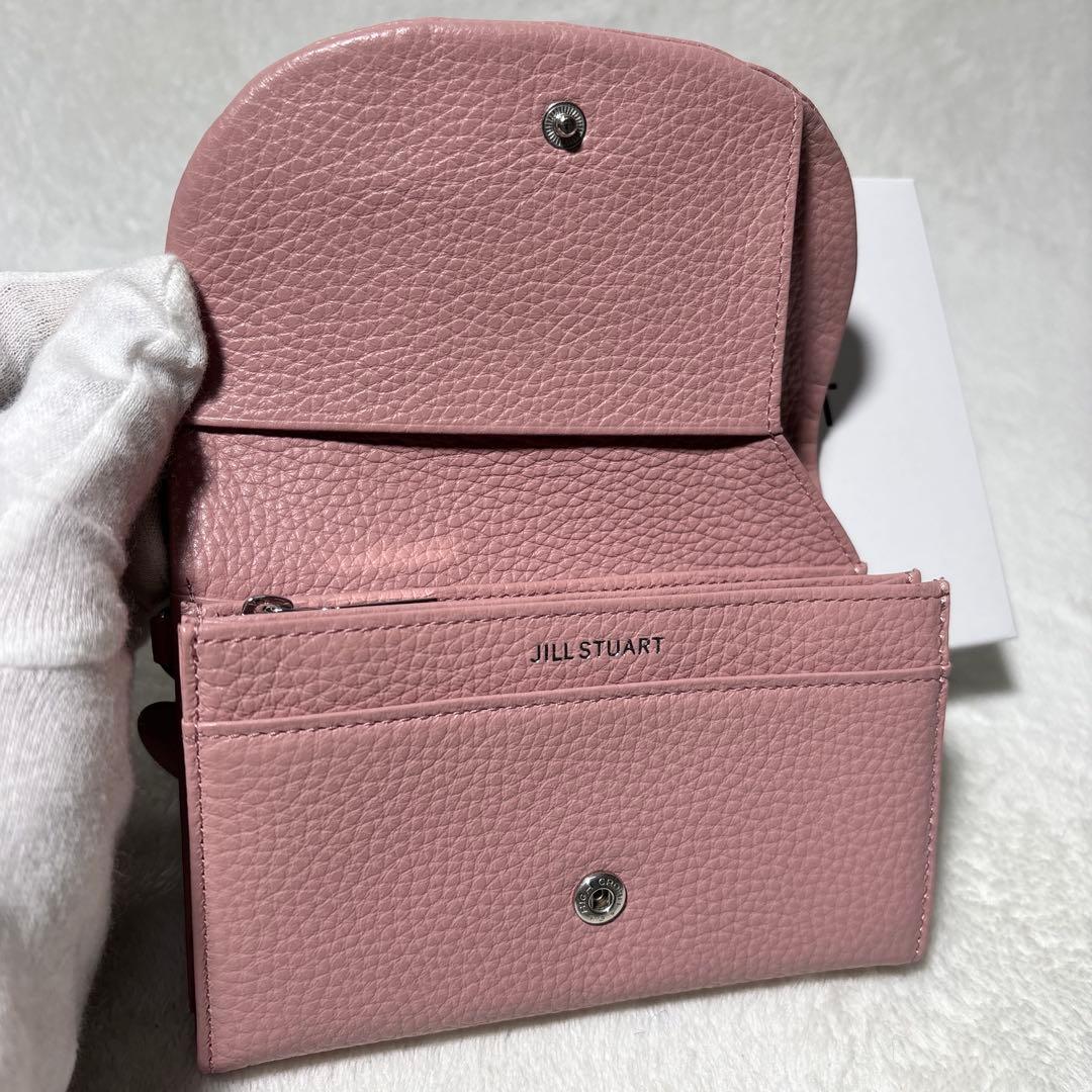 ジルスチュアート シボ革 レザー 二つ折り財布 ルナティ JILL STUART
