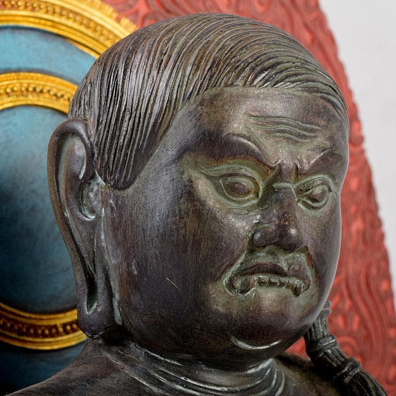 仏教美術 樹脂製 彩色 不動明王坐像 仏像 M 8680 - yellows.co.jp 日本