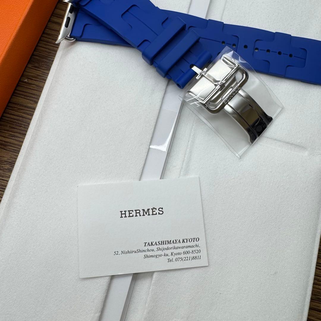 2537 未使用　Apple Watch エルメス　キリム　ブルー　青　スポーツ