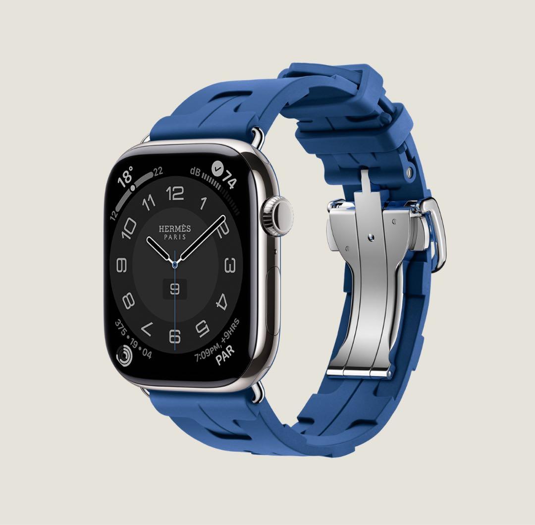 2537 未使用　Apple Watch エルメス　キリム　ブルー　青　スポーツ