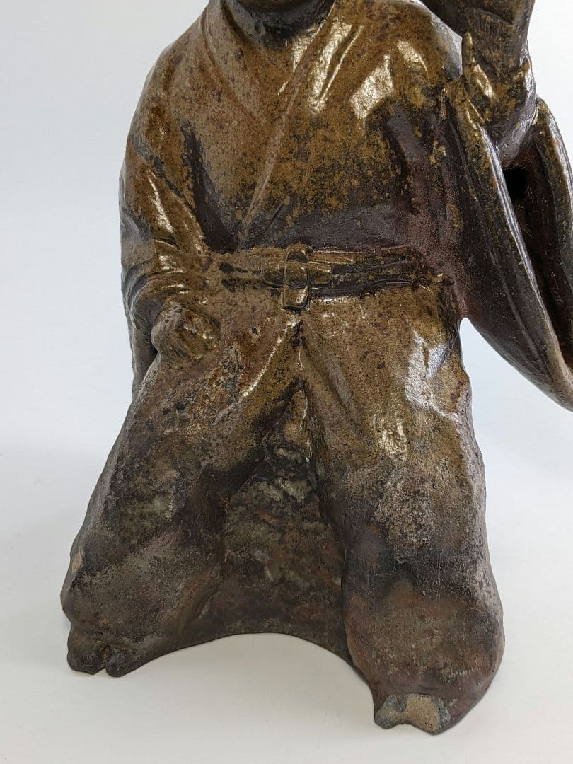 岡山県重要無形文化財 浦上善次 備前焼 申置物 サル 猿 工芸品