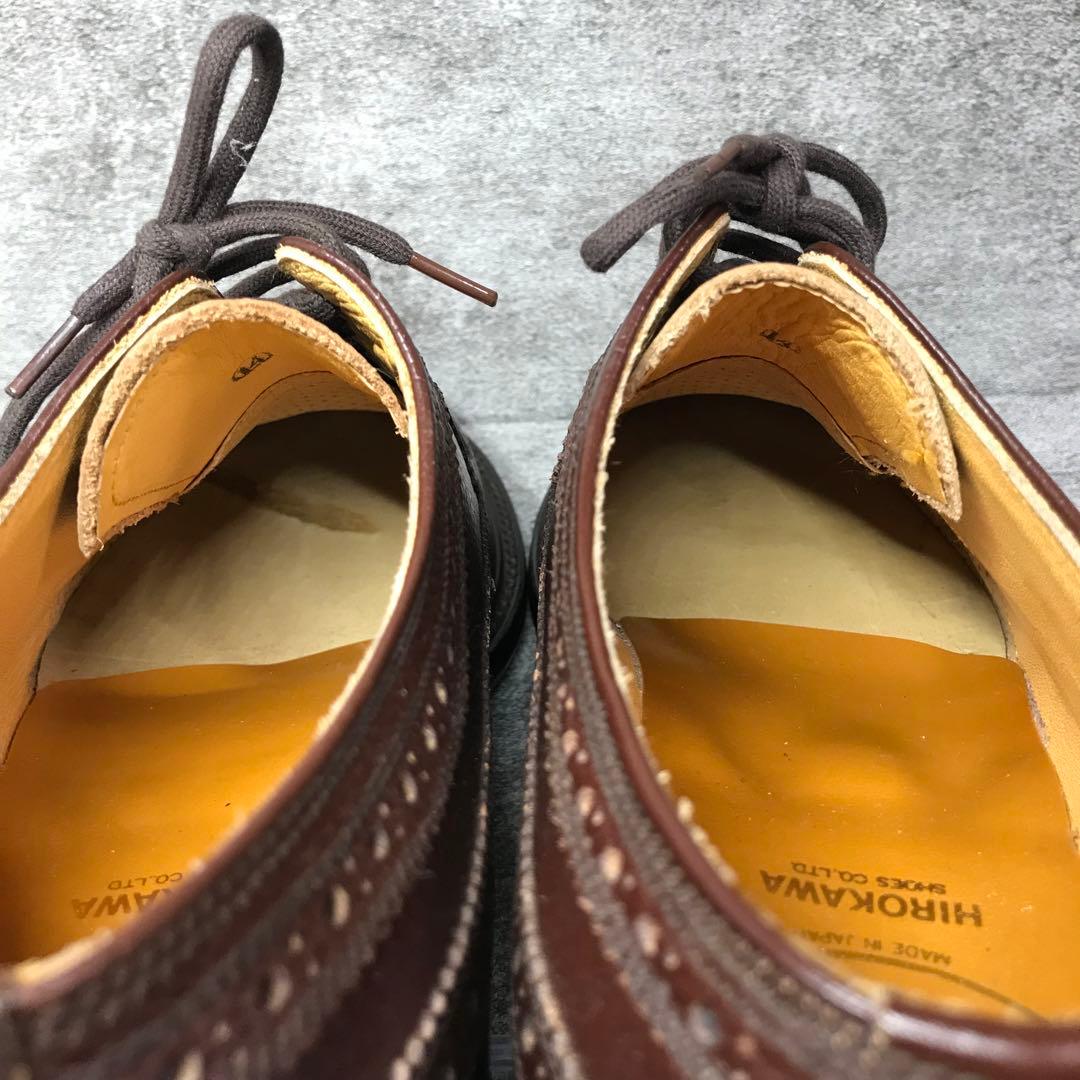 【美品】SCOTCH GRAIN シボ加工　ウィングチップ　ビジネスシューズ